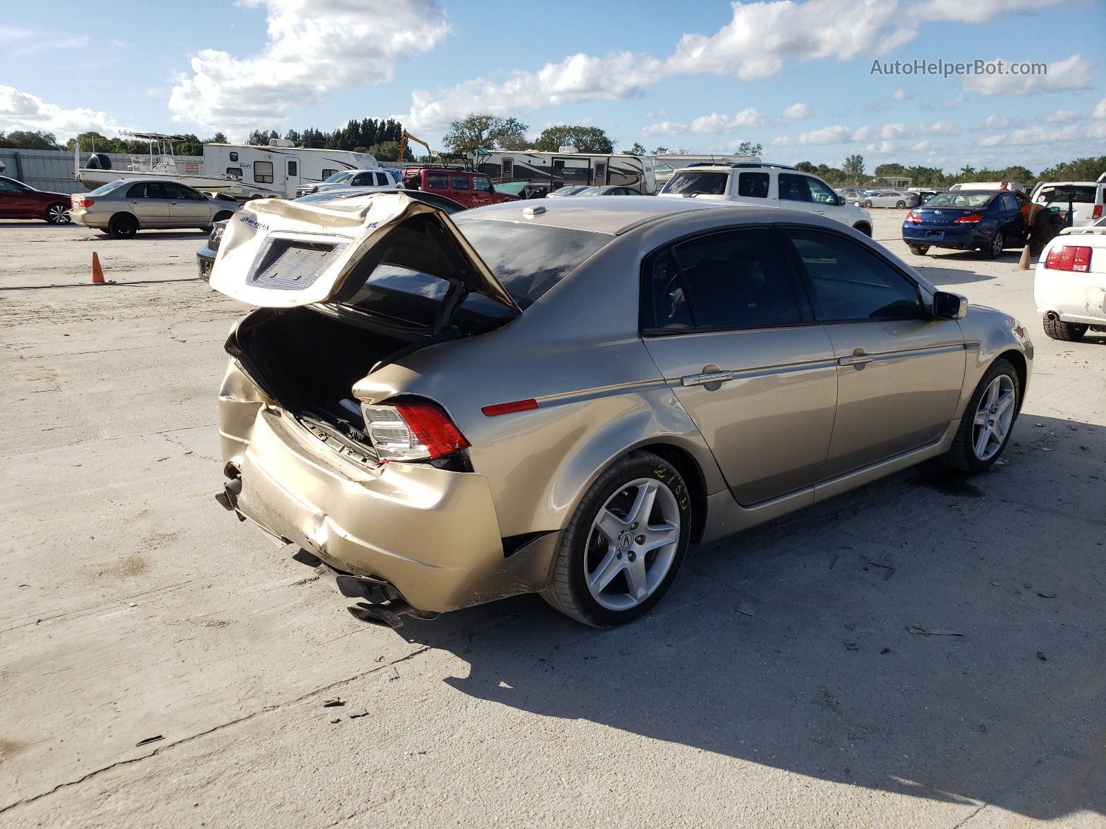 2005 Acura Tl  Желто-коричневый vin: 19UUA66275A039391