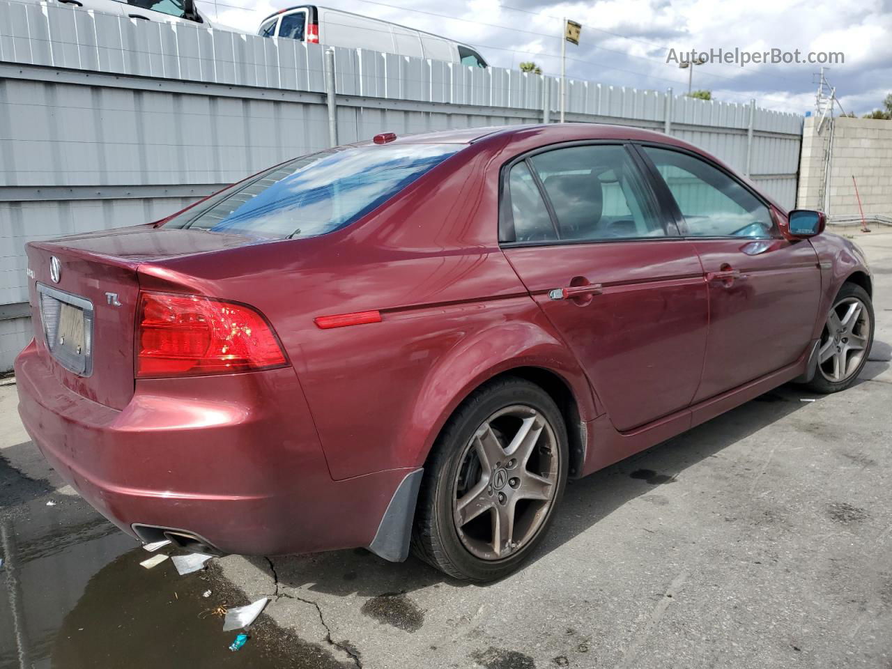 2005 Acura Tl  Red vin: 19UUA66275A041321