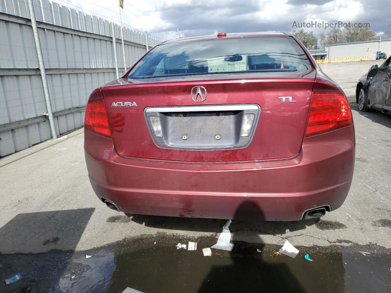 2005 Acura Tl  Red vin: 19UUA66275A041321