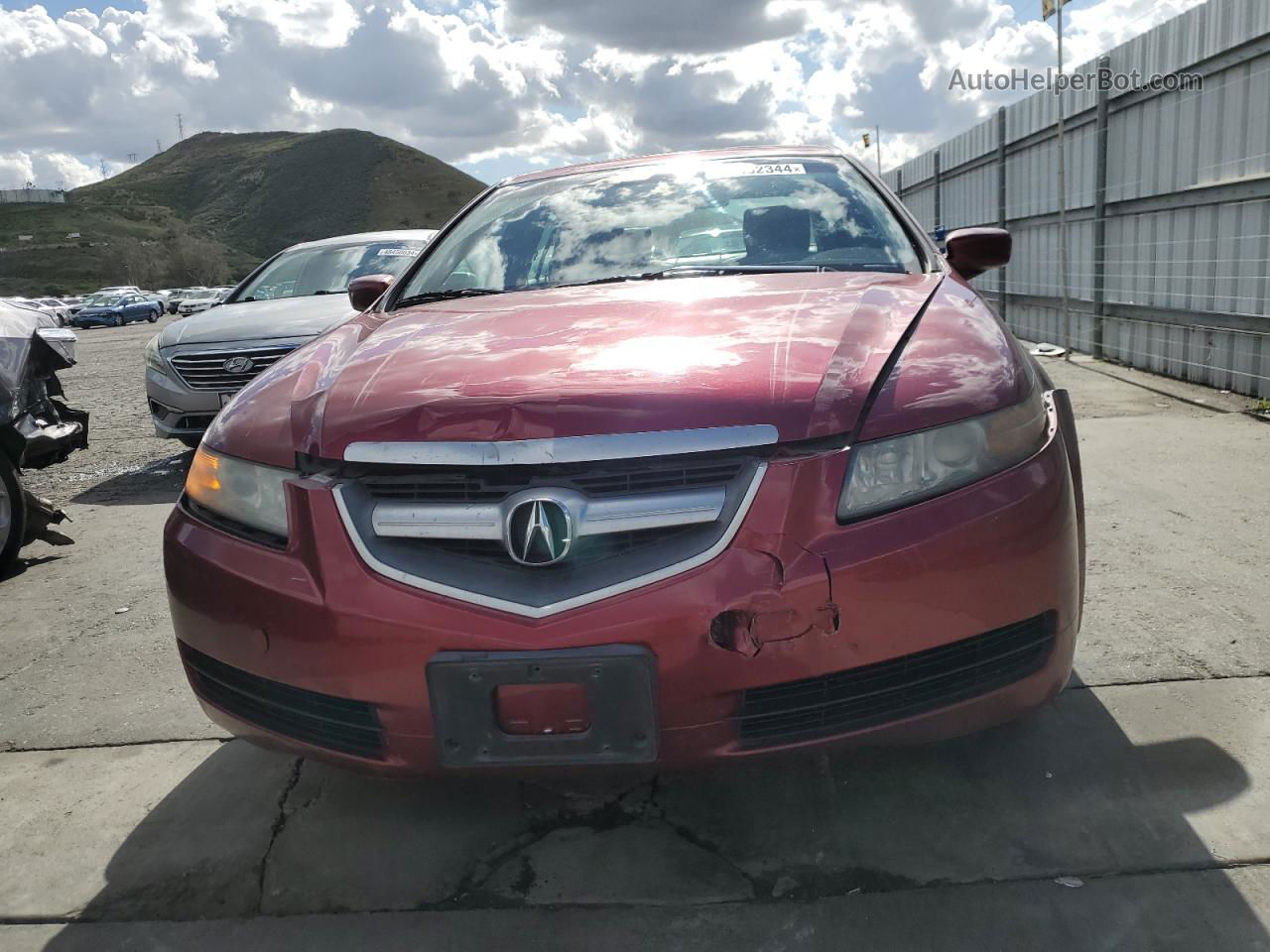 2005 Acura Tl  Red vin: 19UUA66275A041321