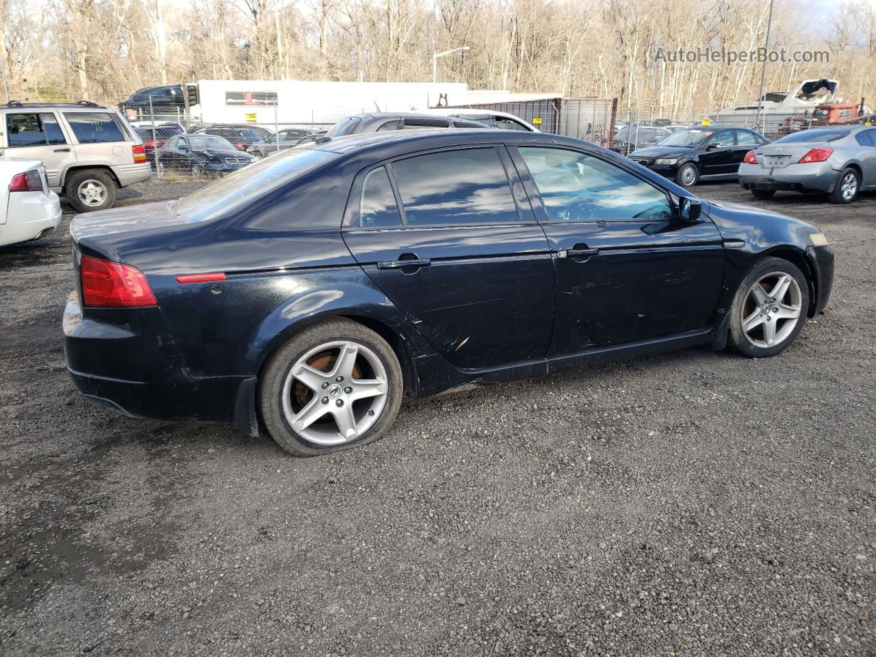 2005 Acura Tl  Черный vin: 19UUA66275A043540