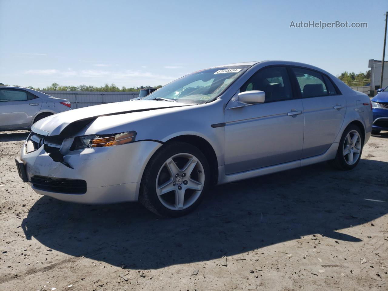 2005 Acura Tl  Silver vin: 19UUA66275A046325