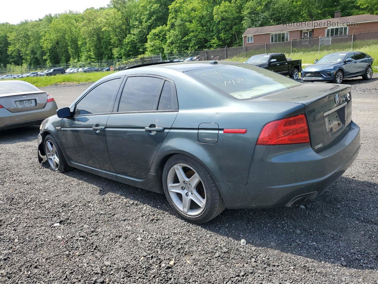 2005 Acura Tl  Зеленый vin: 19UUA66275A055963