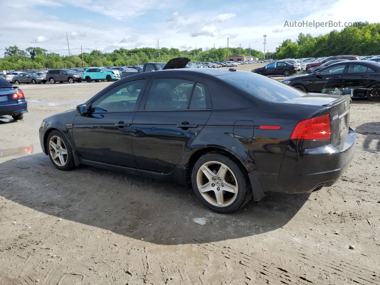 2005 Acura Tl  Черный vin: 19UUA66275A062539