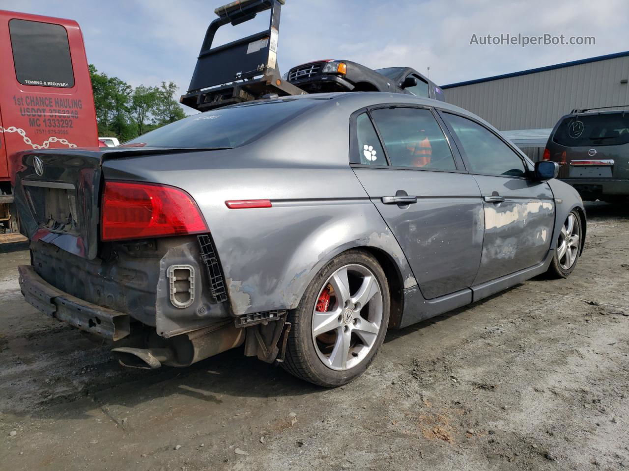 2005 Acura Tl  Gray vin: 19UUA66275A069992