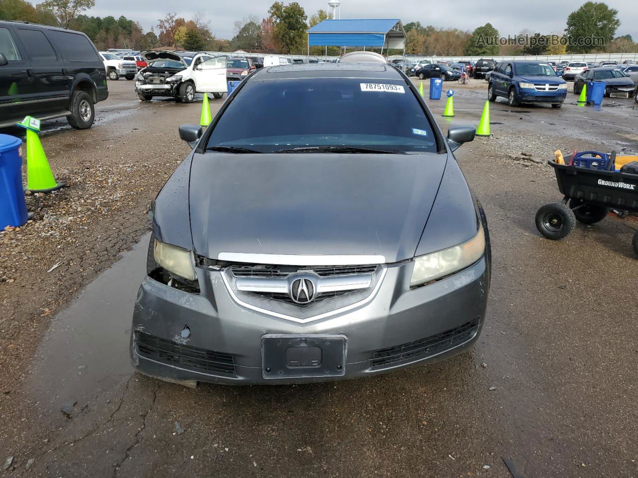 2005 Acura Tl Серый vin: 19UUA66275A077560