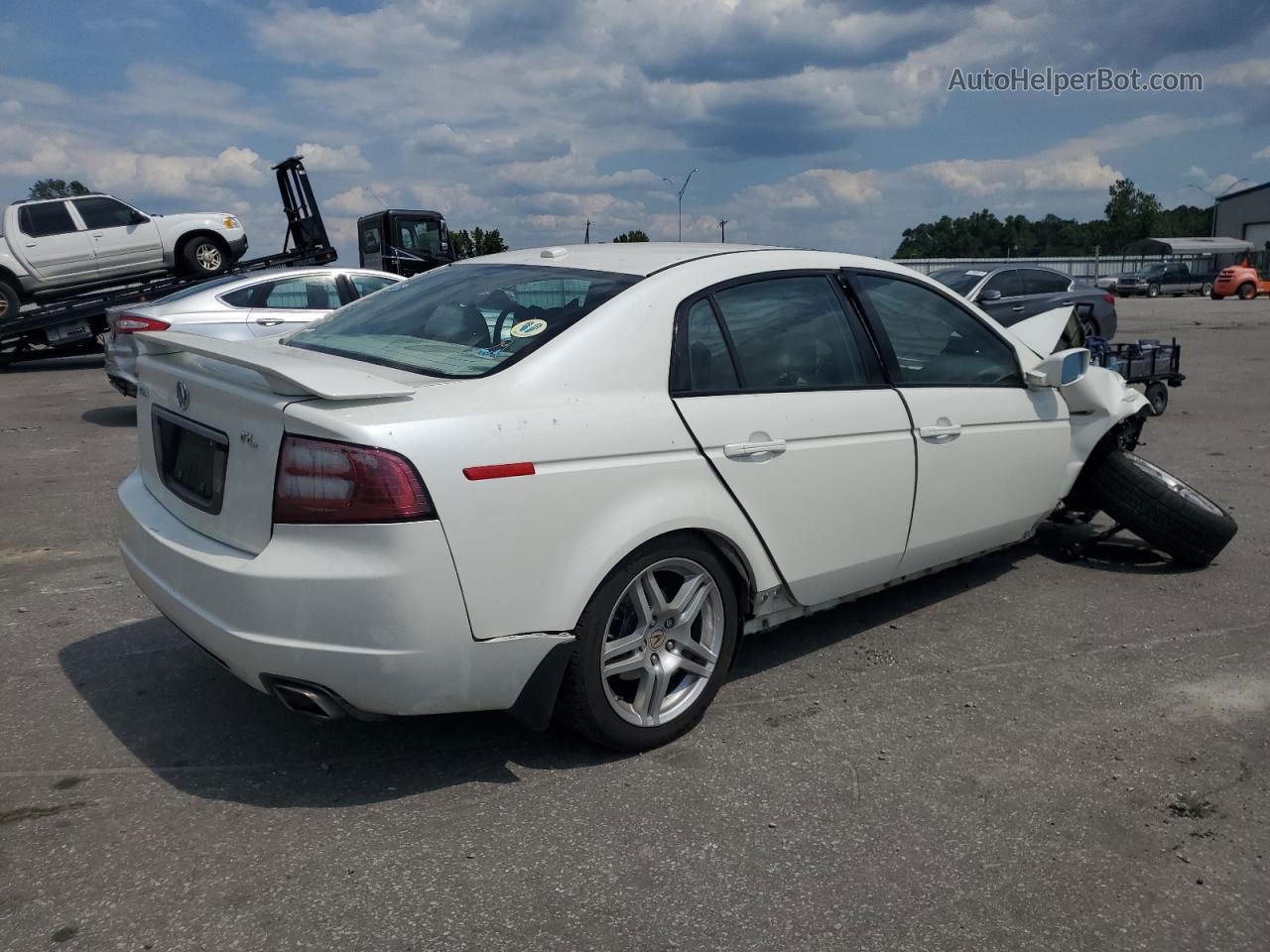 2008 Acura Tl  White vin: 19UUA66278A002264