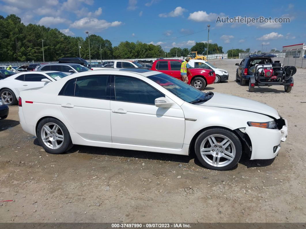 2008 Acura Tl Nav White vin: 19UUA66278A006847