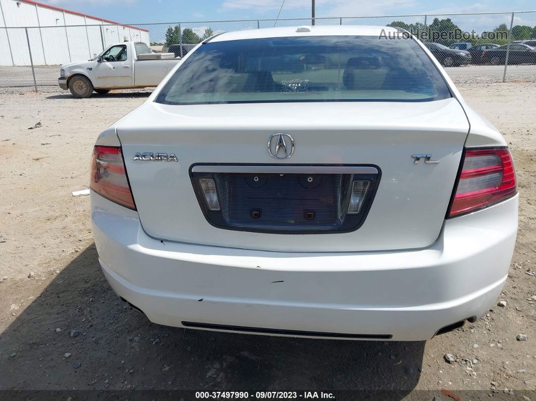 2008 Acura Tl Nav White vin: 19UUA66278A006847