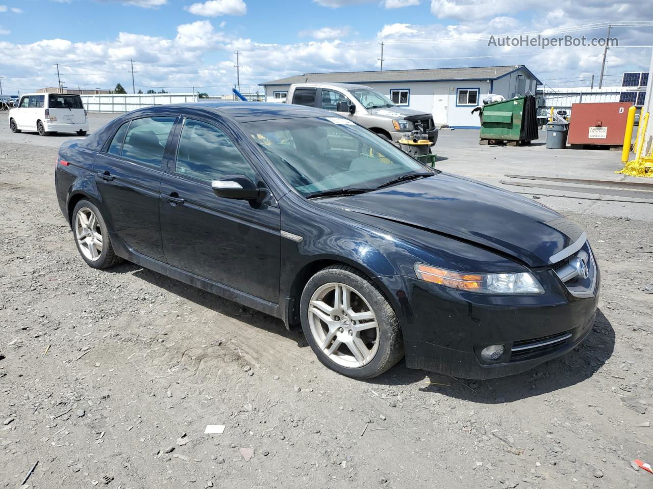 2008 Acura Tl  Black vin: 19UUA66278A013054