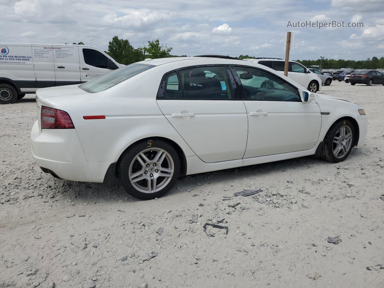 2008 Acura Tl  White vin: 19UUA66278A018366