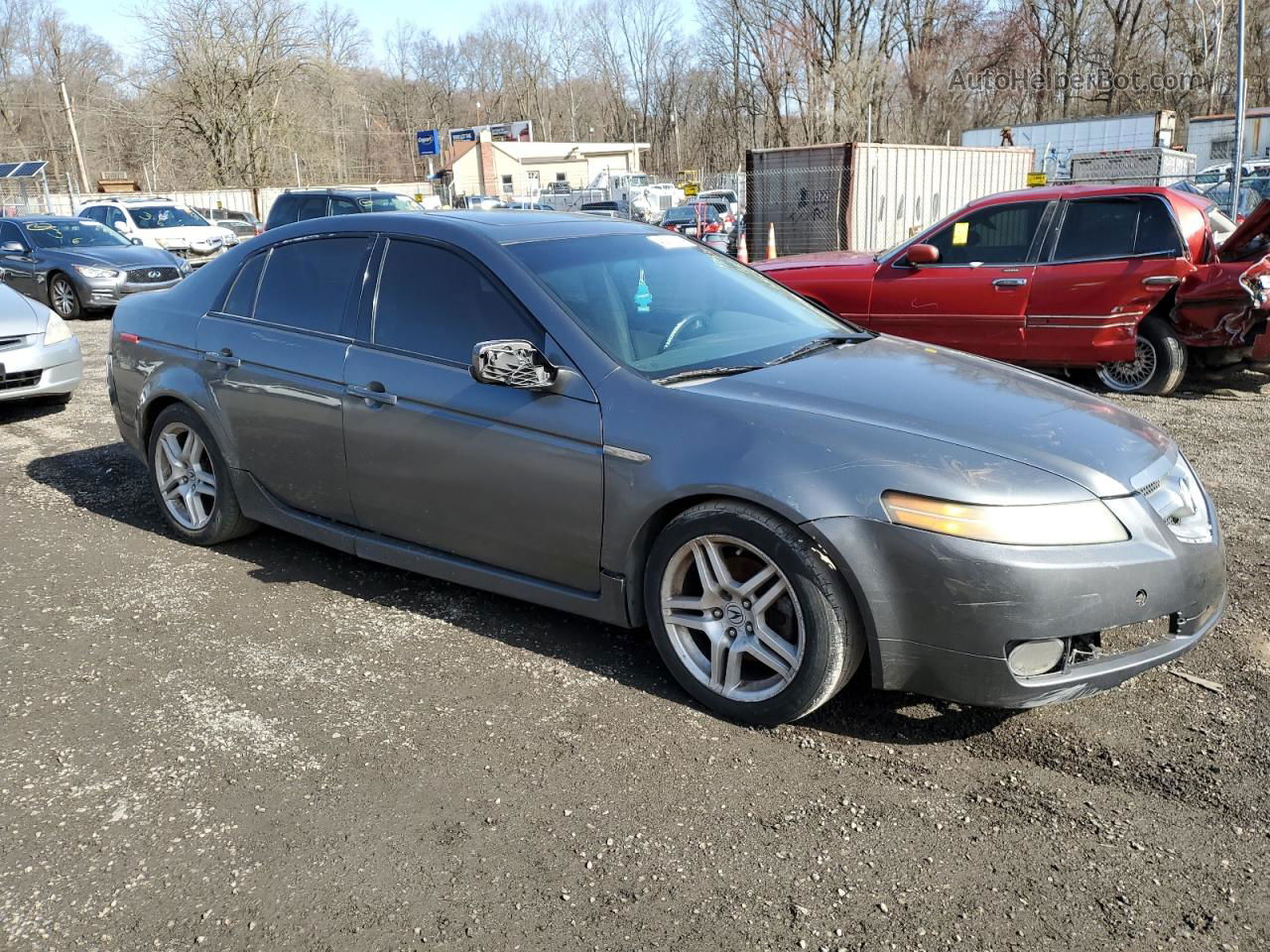 2008 Acura Tl  Gray vin: 19UUA66278A037600