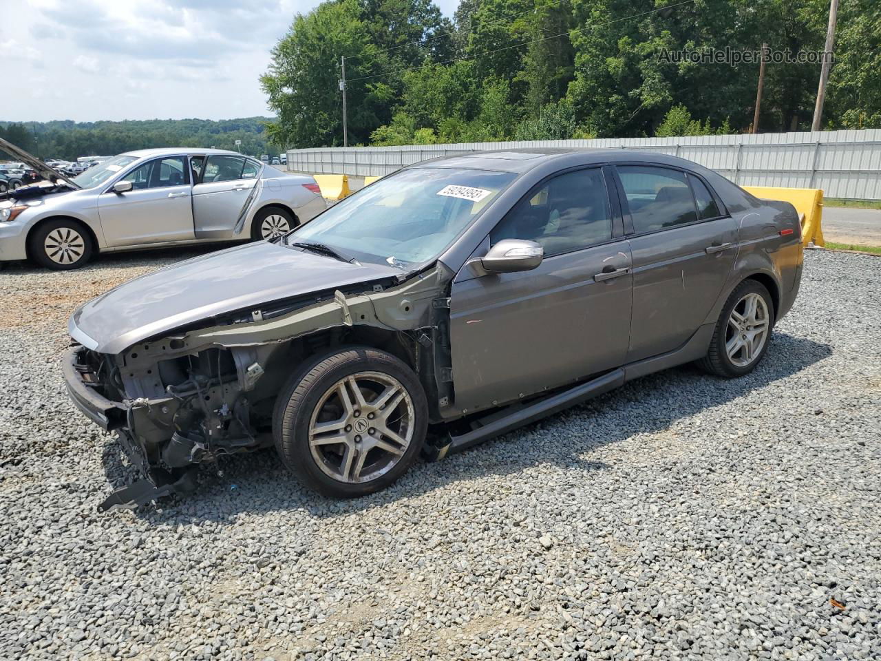 2008 Acura Tl  Gray vin: 19UUA66278A044224