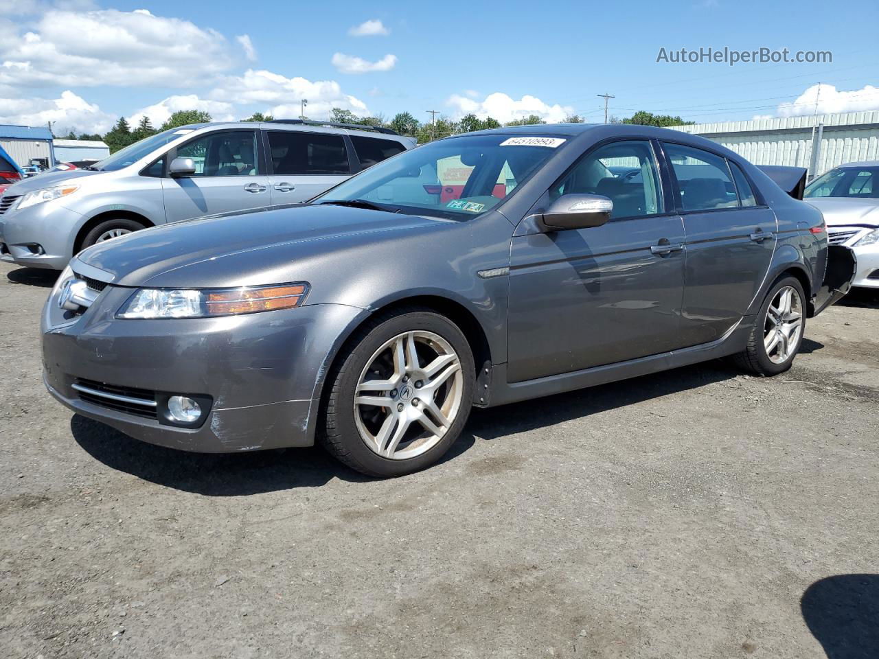 2008 Acura Tl  Gray vin: 19UUA66278A046832