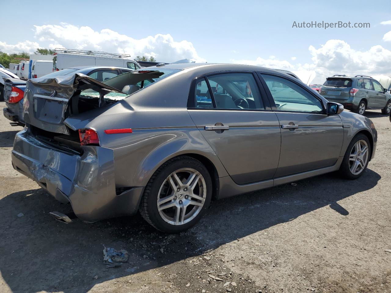 2008 Acura Tl  Gray vin: 19UUA66278A046832