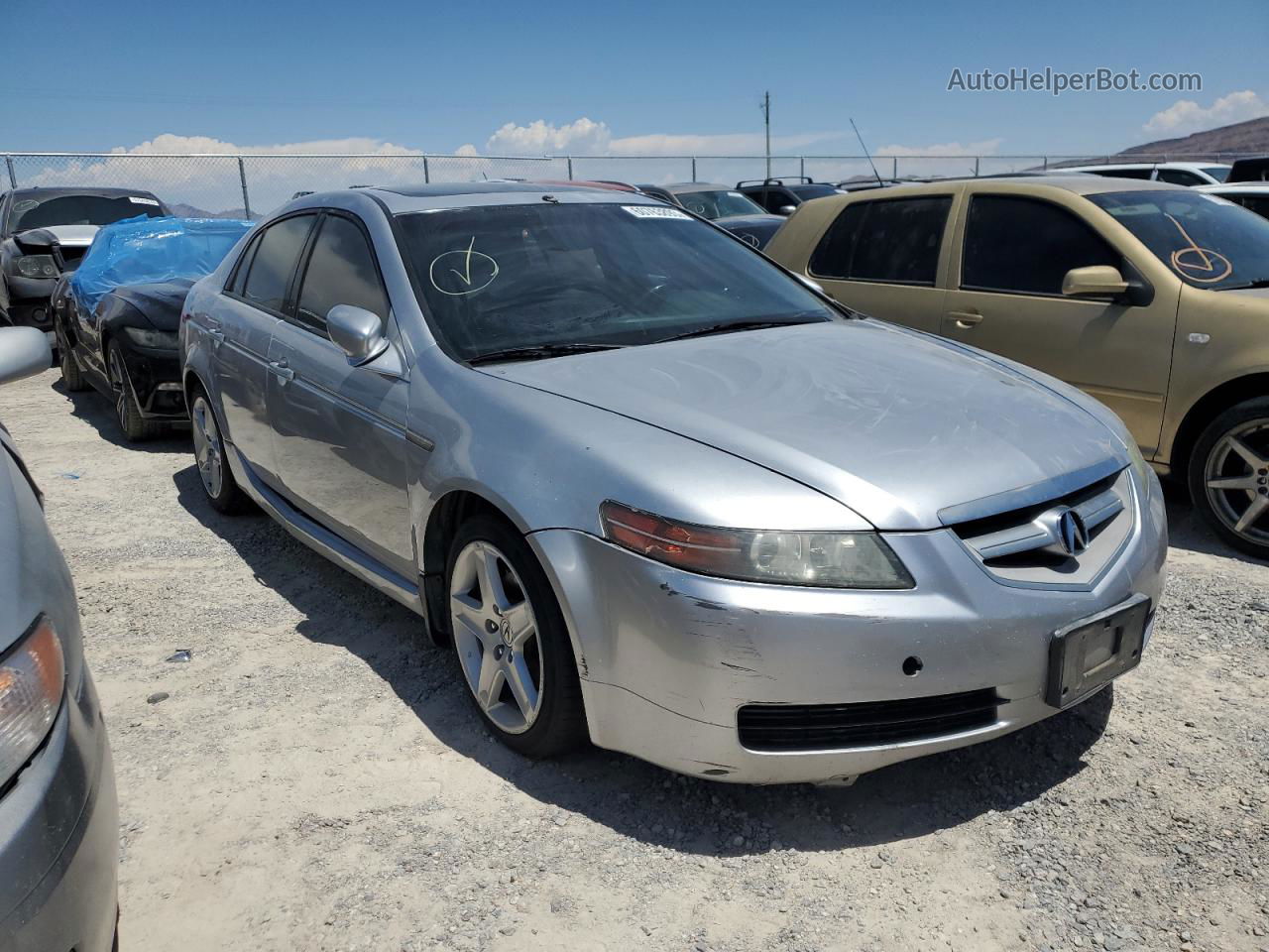 2005 Acura Tl  Серебряный vin: 19UUA66285A010059