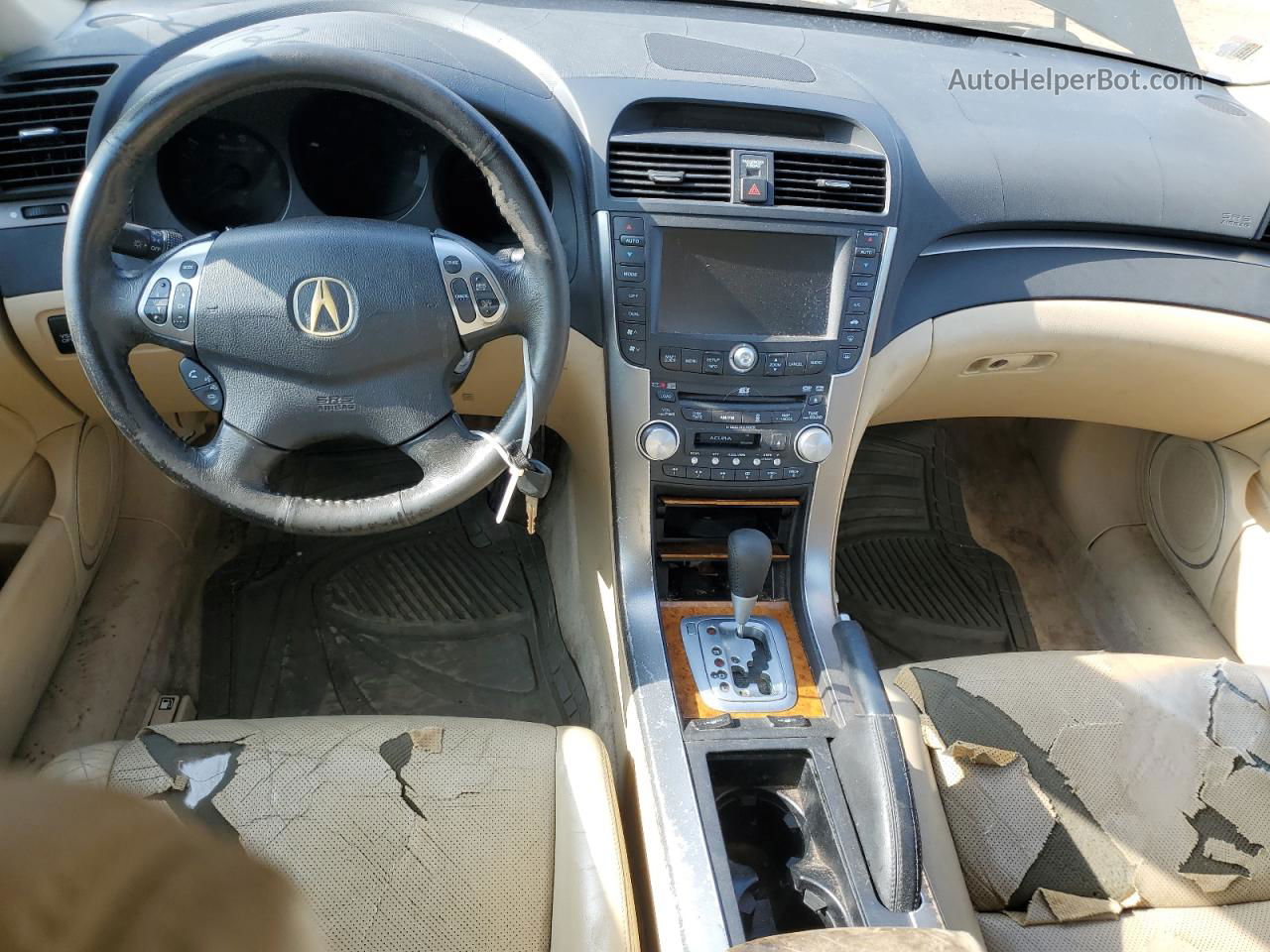 2005 Acura Tl  Черный vin: 19UUA66285A012488