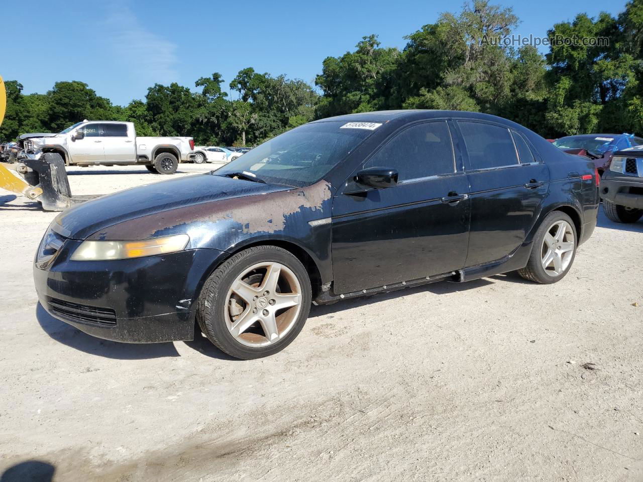 2005 Acura Tl  Black vin: 19UUA66285A014418