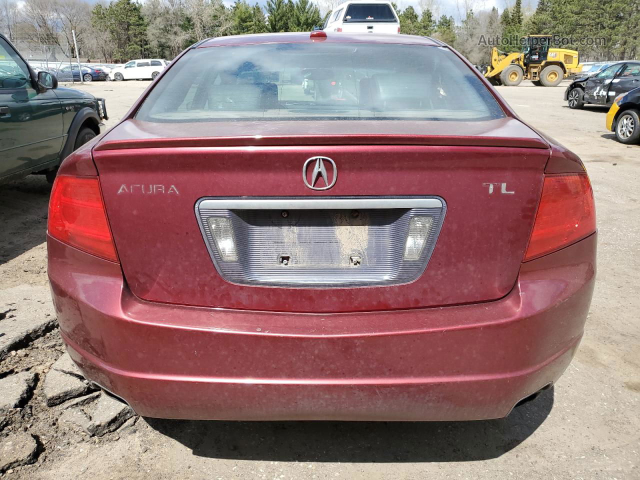 2005 Acura Tl  Red vin: 19UUA66285A026343