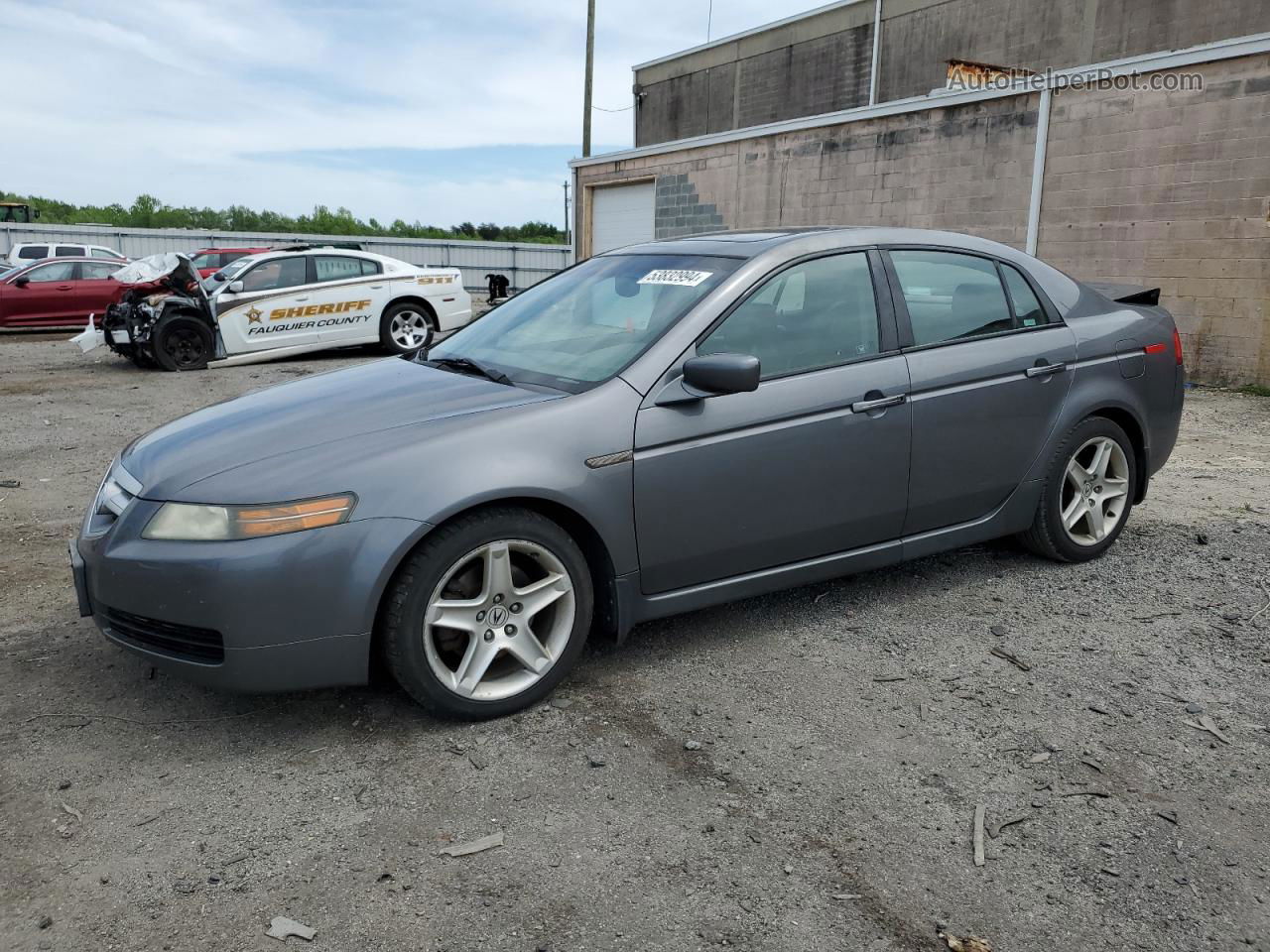 2005 Acura Tl  Gray vin: 19UUA66285A027931