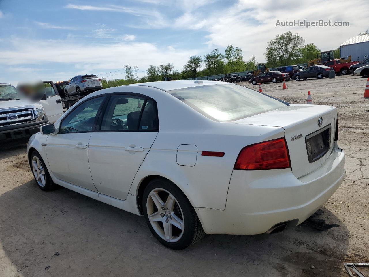 2005 Acura Tl  White vin: 19UUA66285A050769