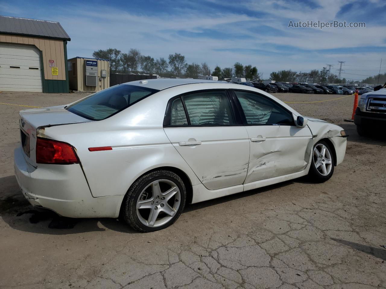 2005 Acura Tl  White vin: 19UUA66285A050769