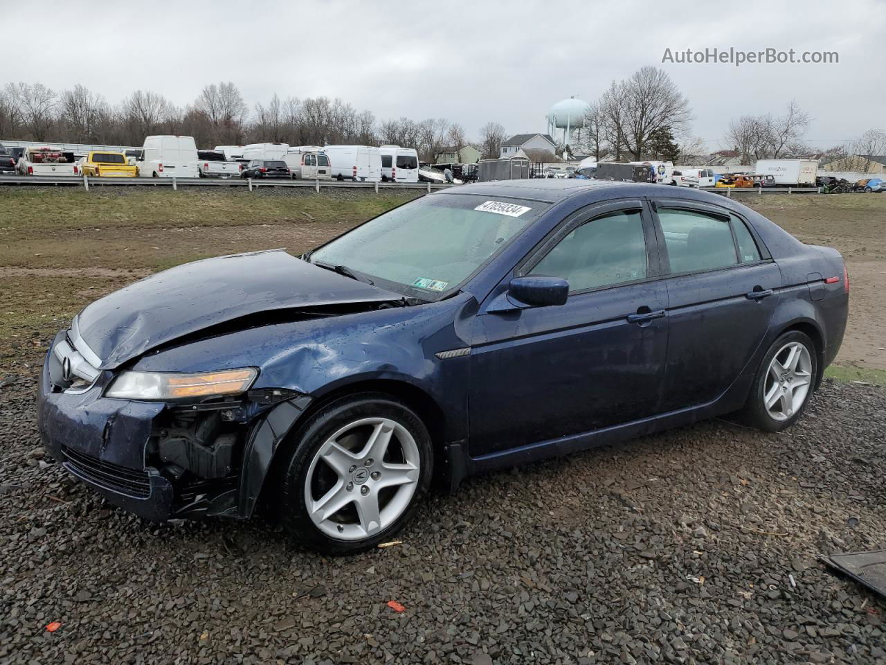 2005 Acura Tl  Синий vin: 19UUA66285A050903