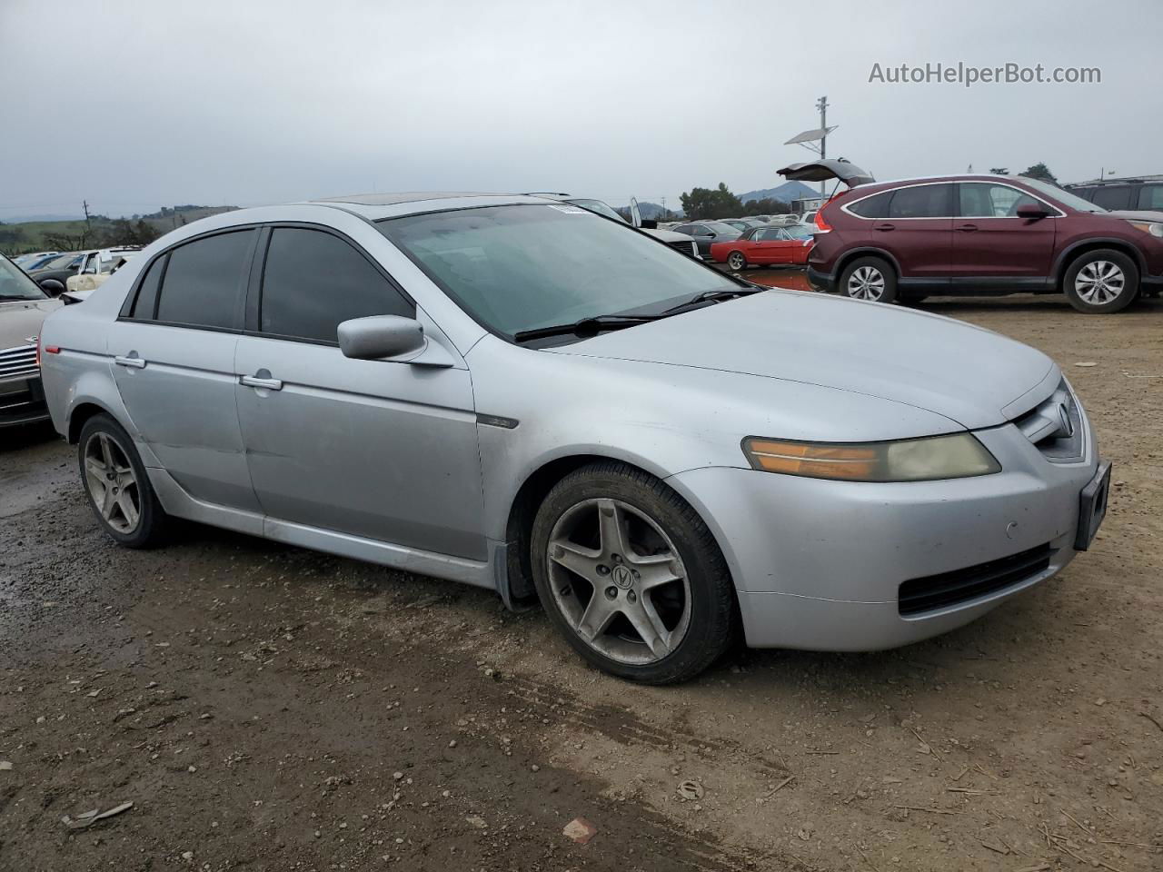 2005 Acura Tl  Серебряный vin: 19UUA66285A056720