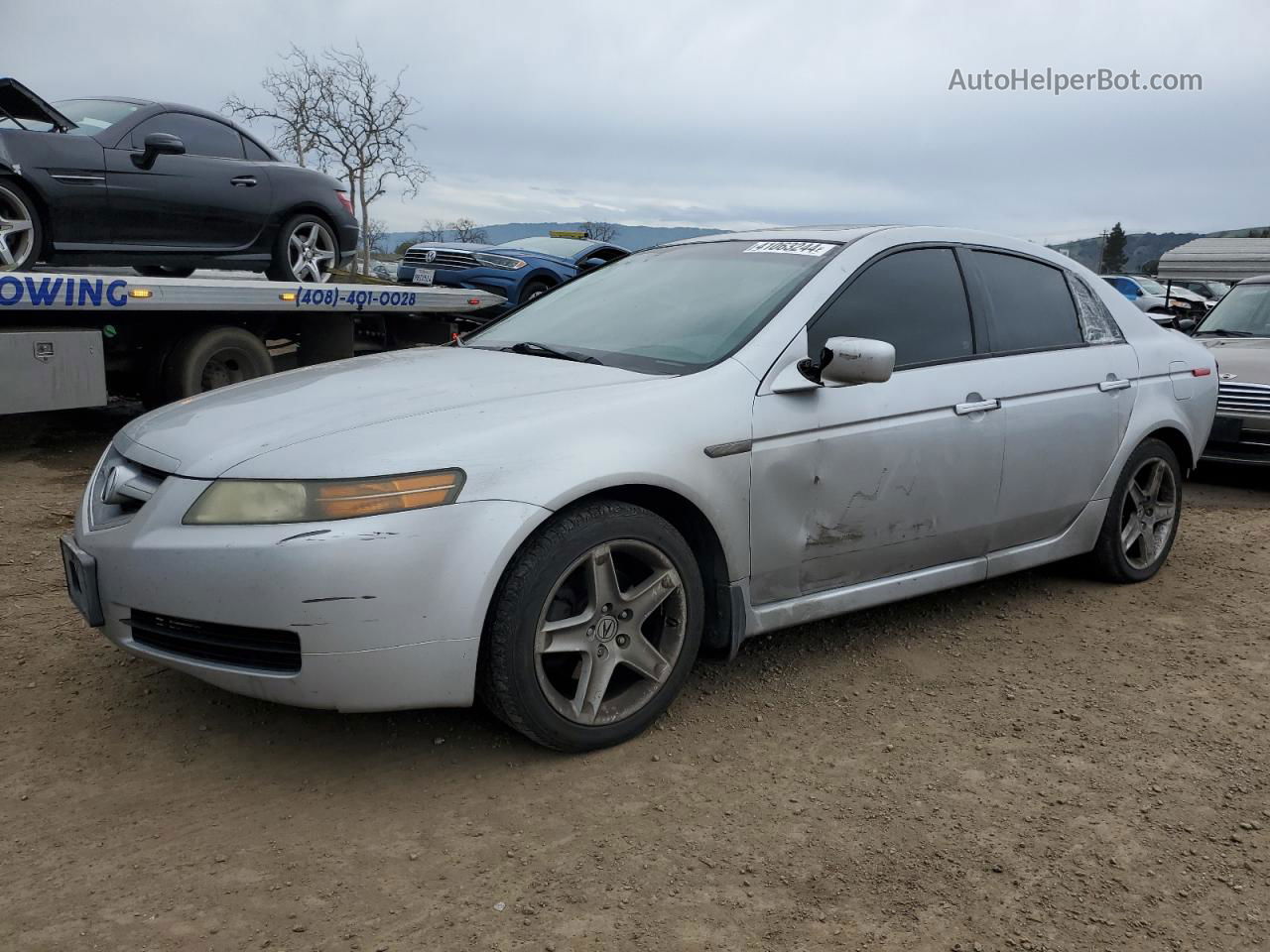 2005 Acura Tl  Silver vin: 19UUA66285A056720