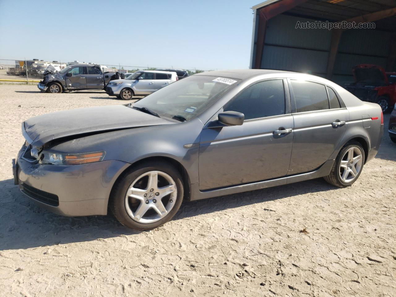 2005 Acura Tl  Gray vin: 19UUA66285A070035