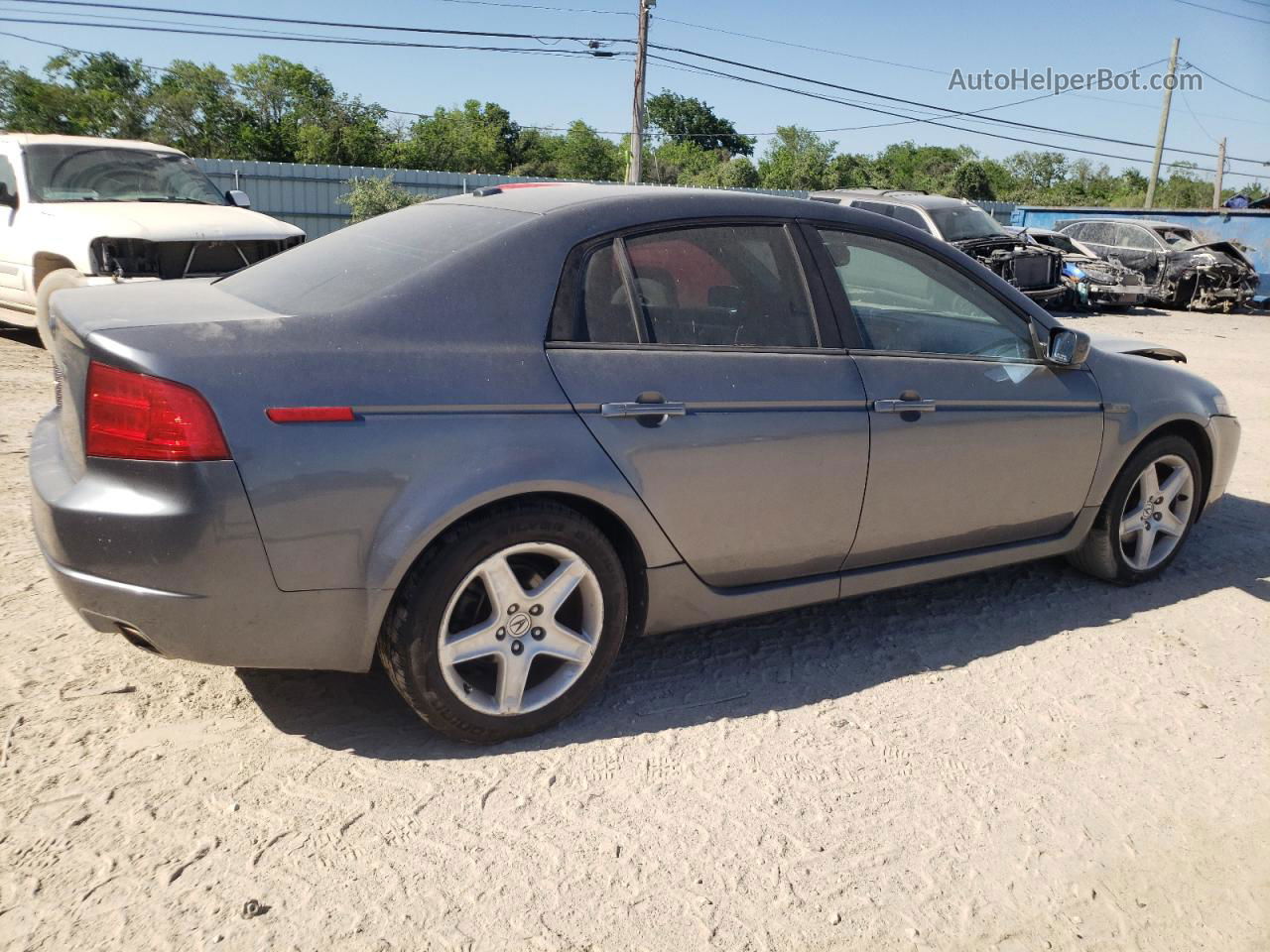 2005 Acura Tl  Gray vin: 19UUA66285A070035