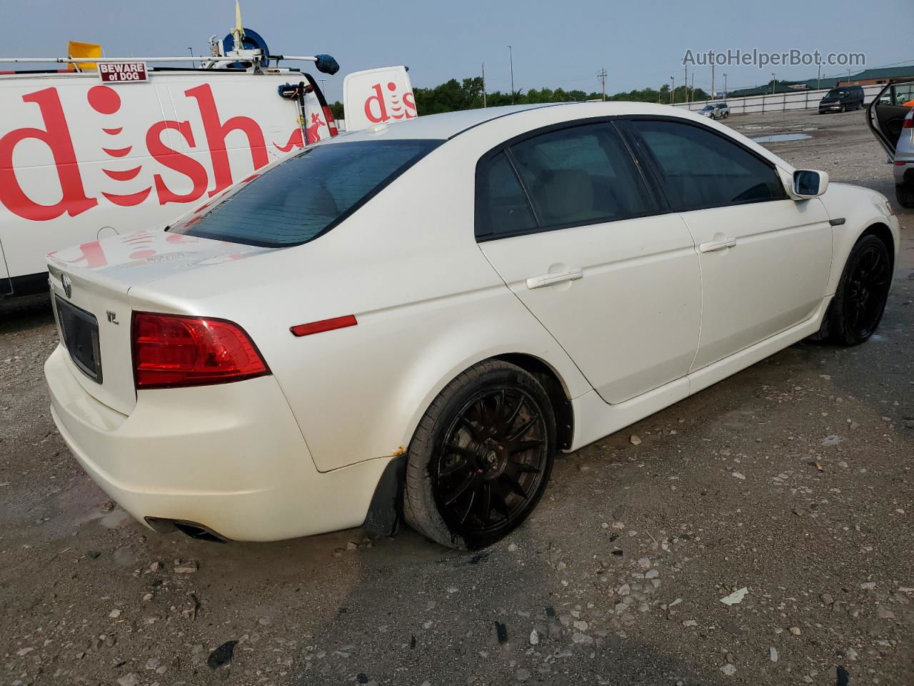 2005 Acura Tl  White vin: 19UUA66285A070214