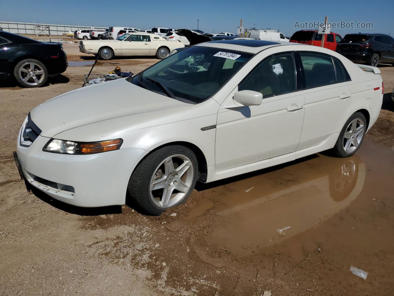 2005 Acura Tl  White vin: 19UUA66285A078765