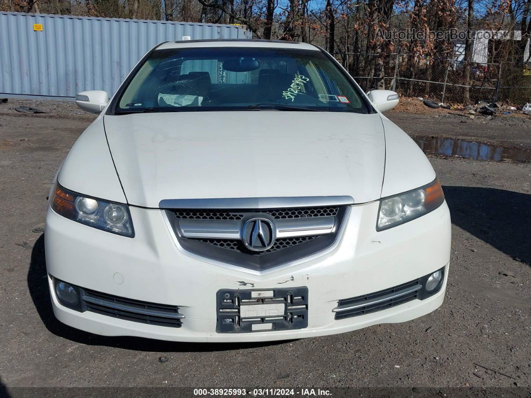 2008 Acura Tl 3.2 White vin: 19UUA66288A010017