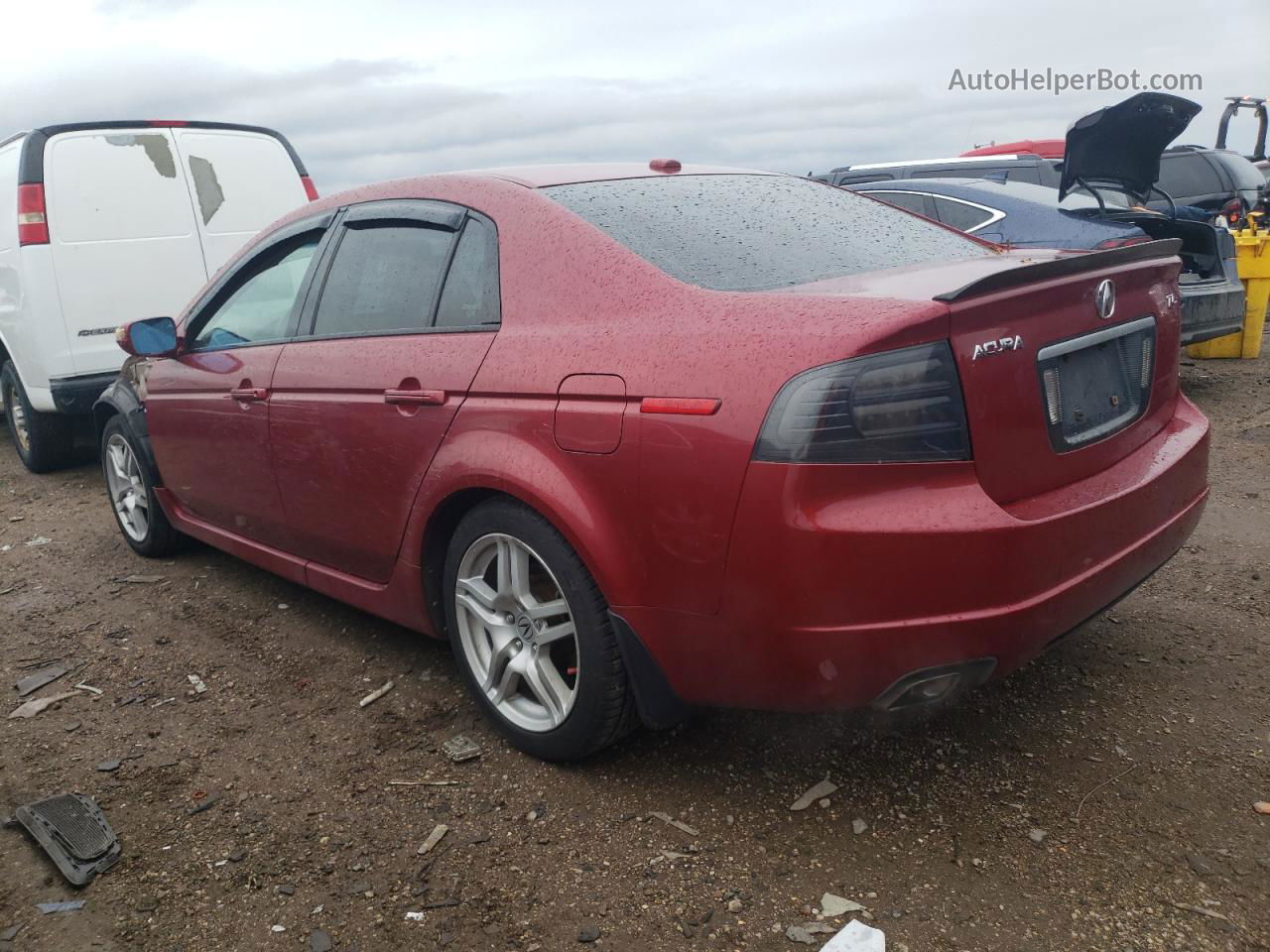 2008 Acura Tl  Red vin: 19UUA66288A010518