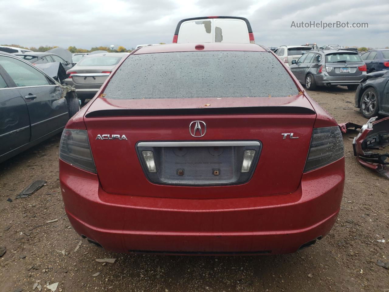 2008 Acura Tl  Red vin: 19UUA66288A010518