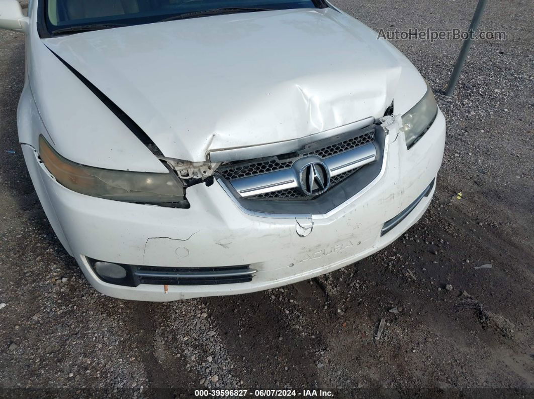 2008 Acura Tl 3.2 White vin: 19UUA66288A018327