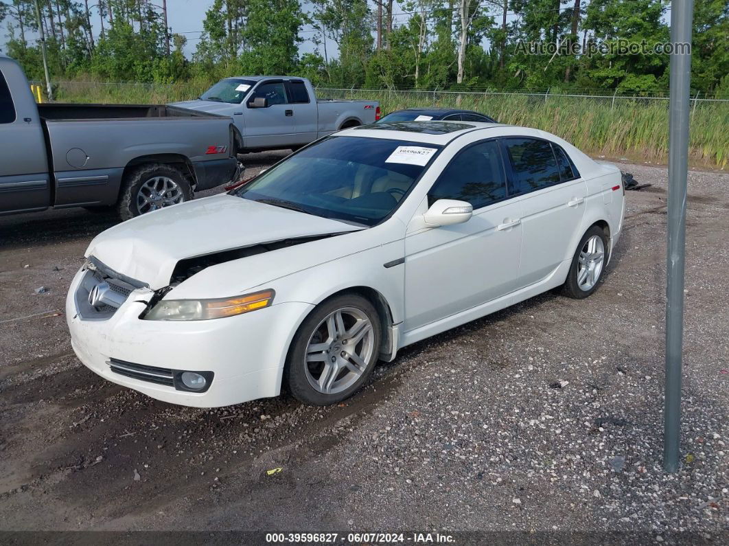 2008 Acura Tl 3.2 White vin: 19UUA66288A018327