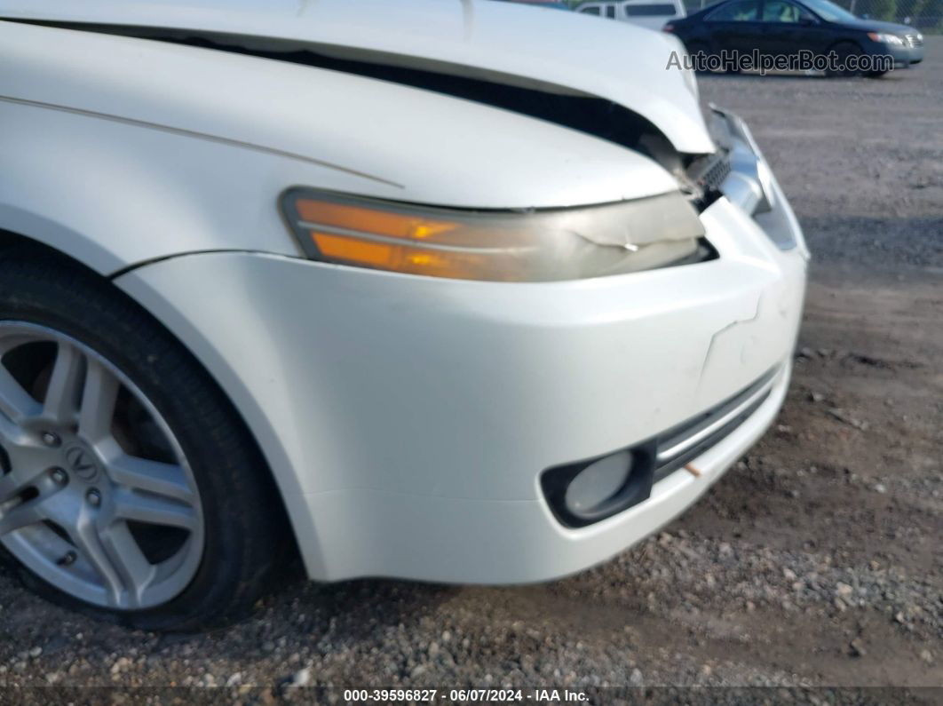 2008 Acura Tl 3.2 White vin: 19UUA66288A018327