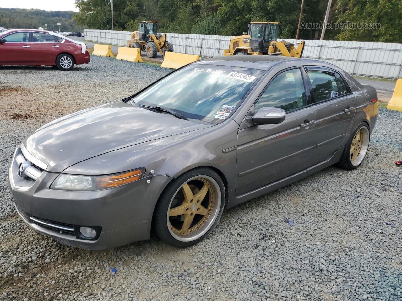 2008 Acura Tl  Gray vin: 19UUA66288A018540