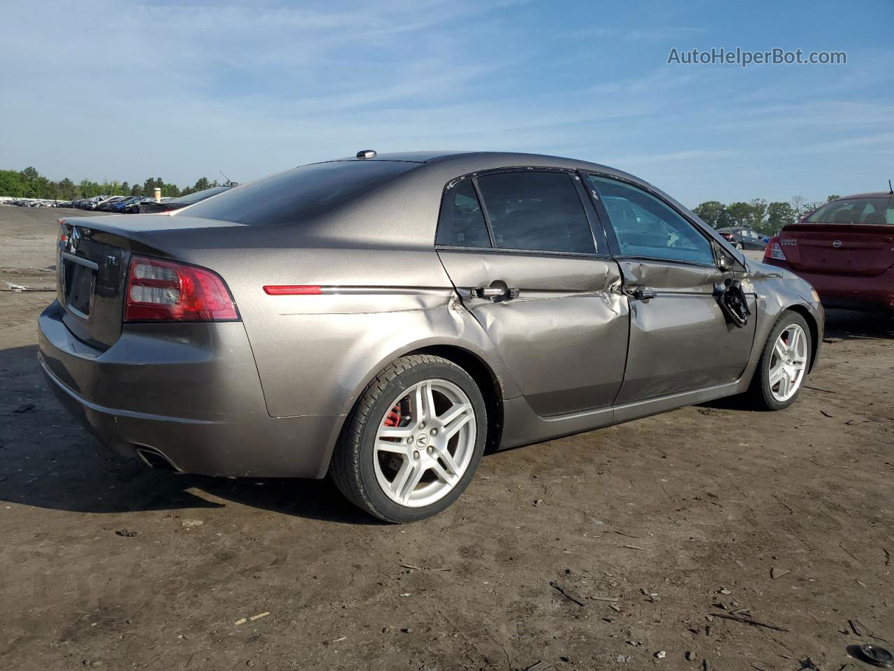 2008 Acura Tl  Gray vin: 19UUA66288A041493