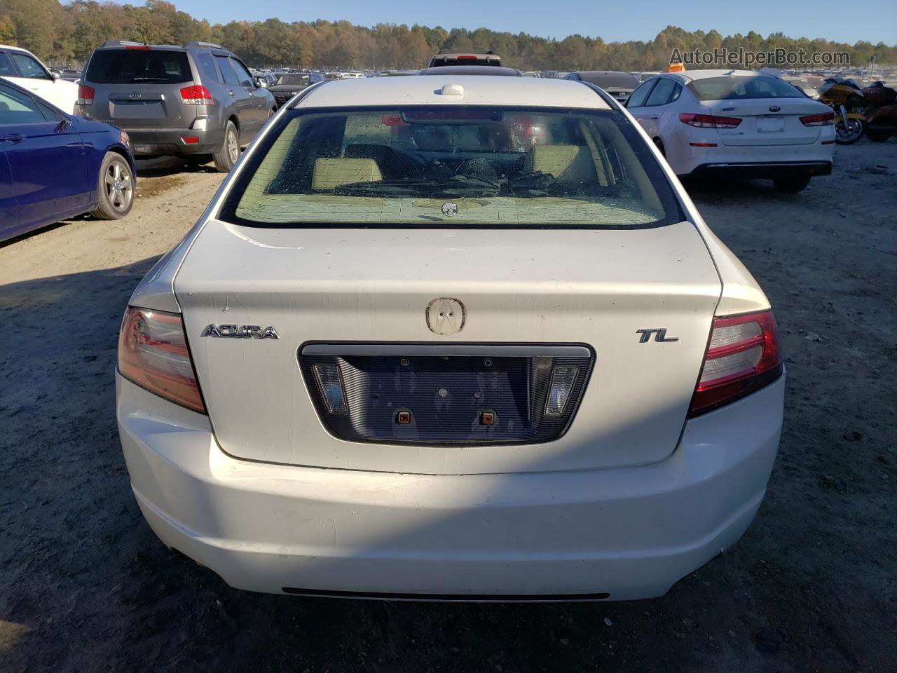 2008 Acura Tl  White vin: 19UUA66288A047150