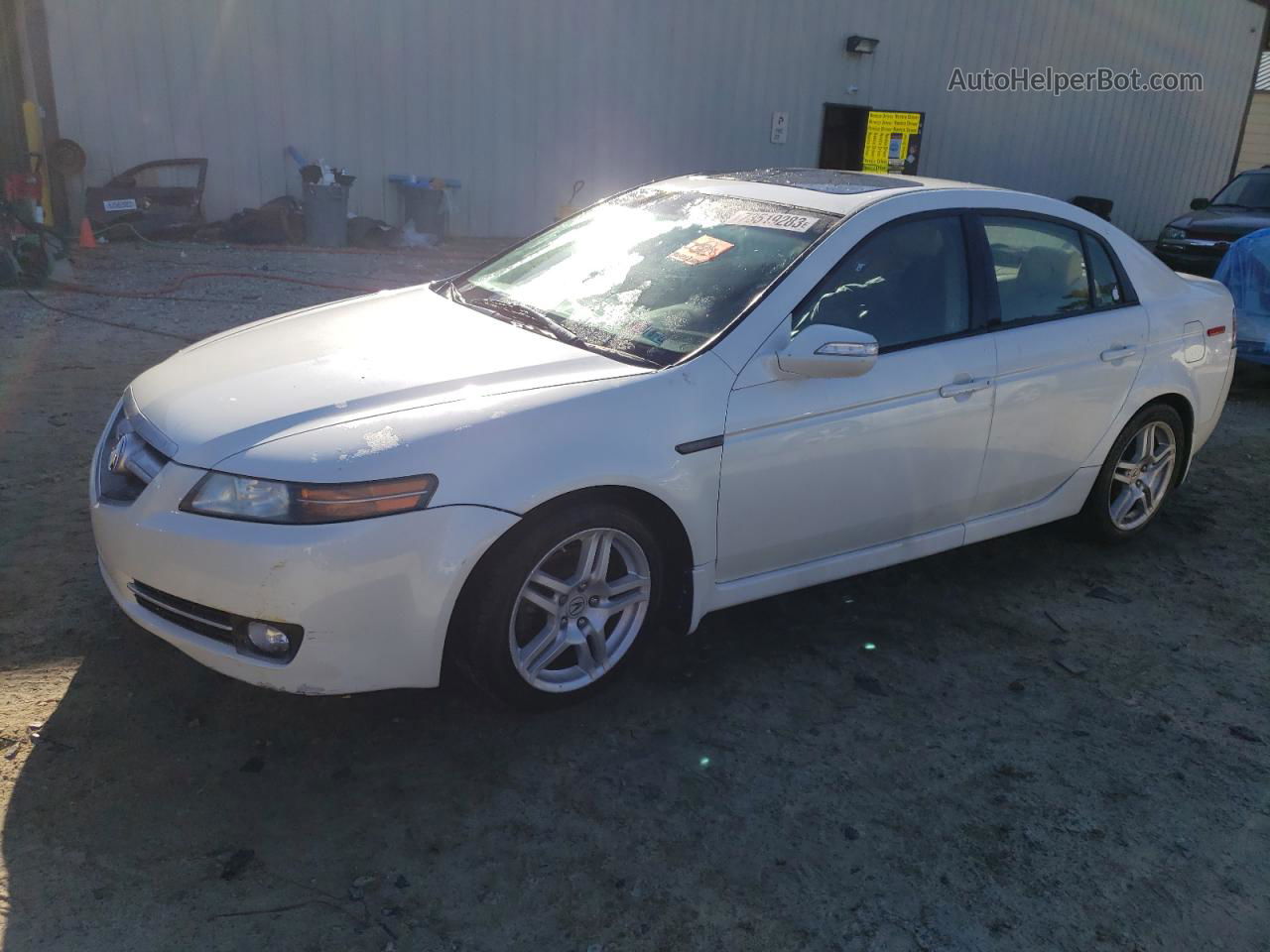 2008 Acura Tl  White vin: 19UUA66288A047150