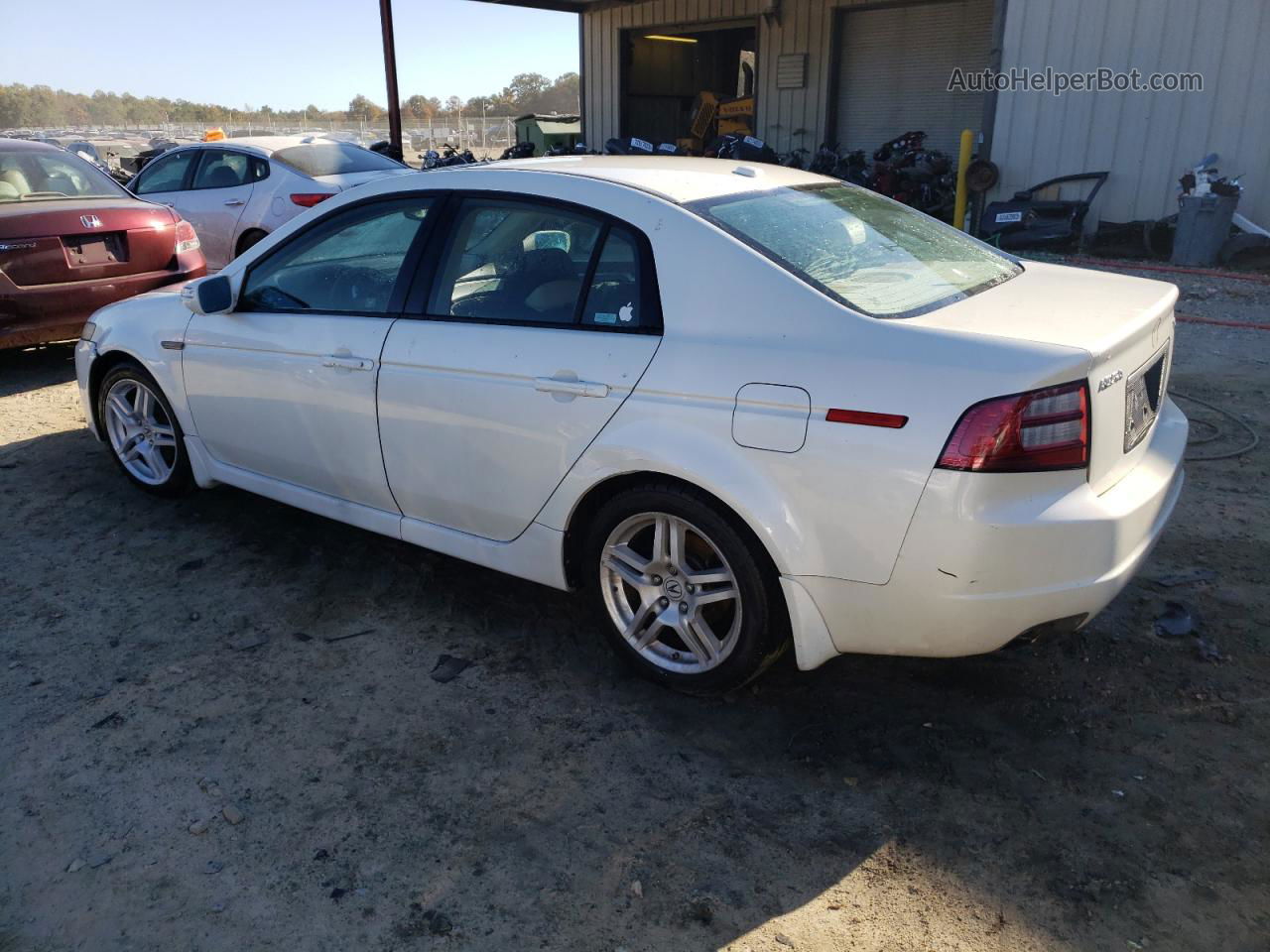 2008 Acura Tl  White vin: 19UUA66288A047150