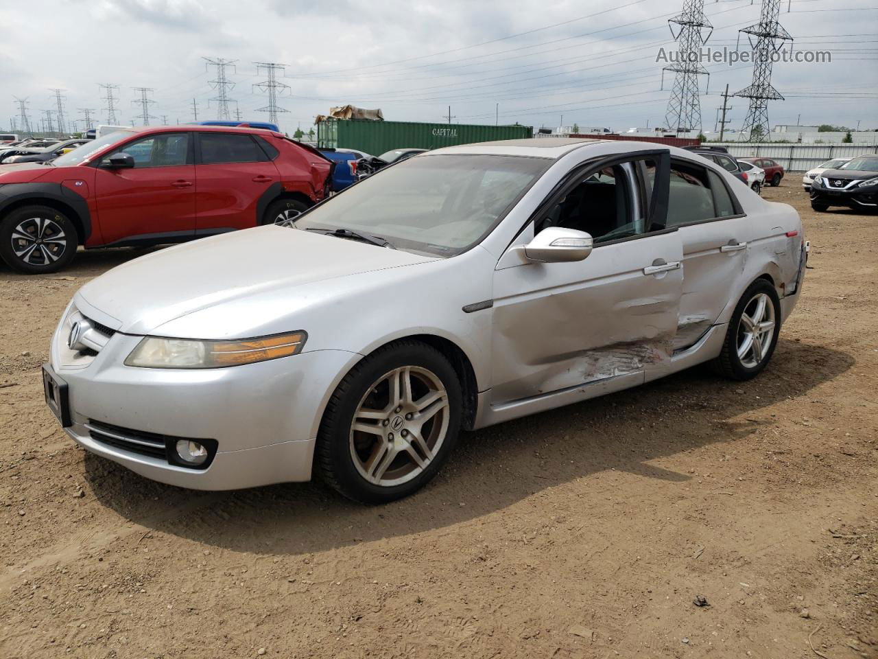 2008 Acura Tl  Silver vin: 19UUA66288A047598