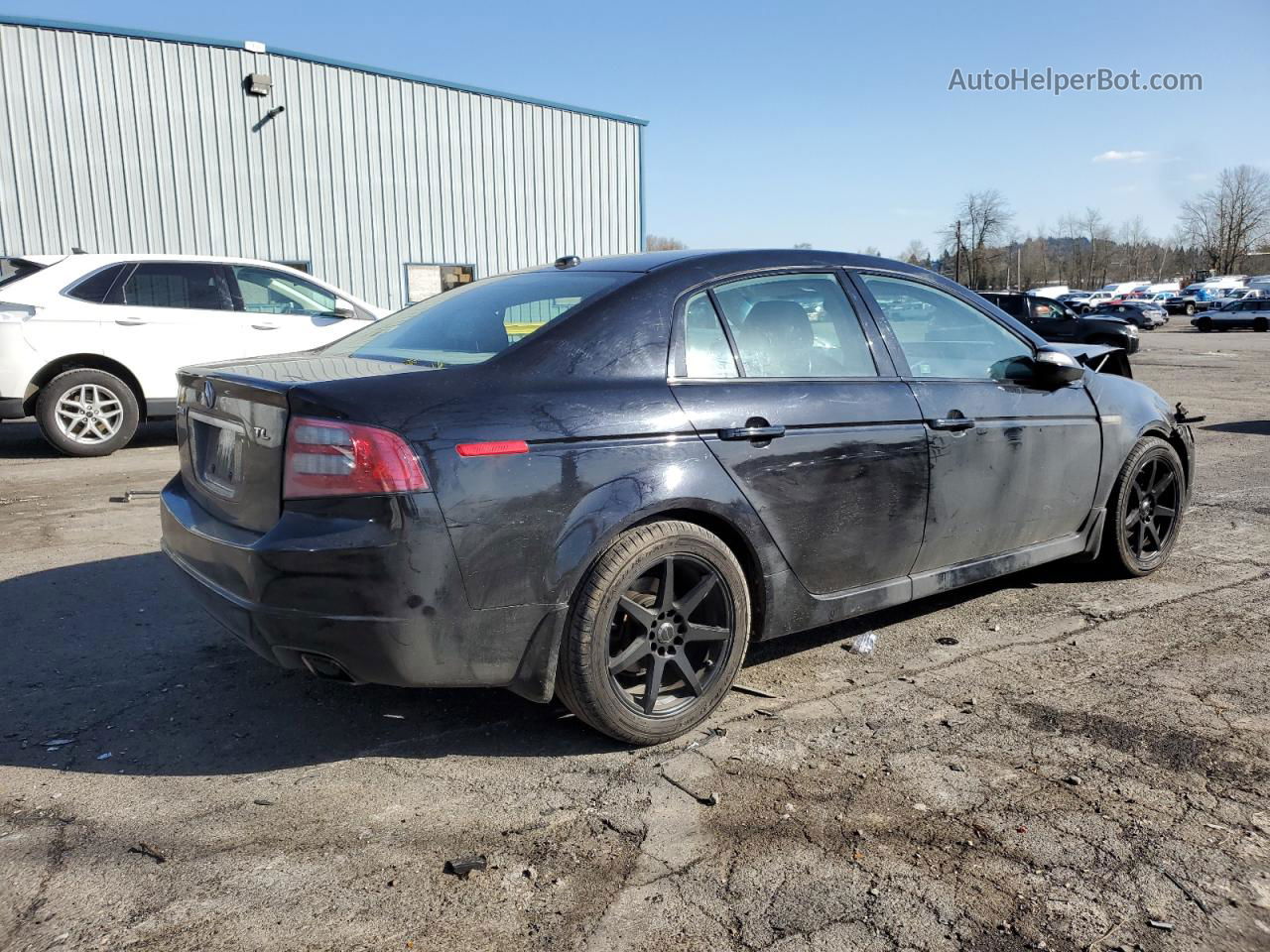 2008 Acura Tl  Black vin: 19UUA66288A051800