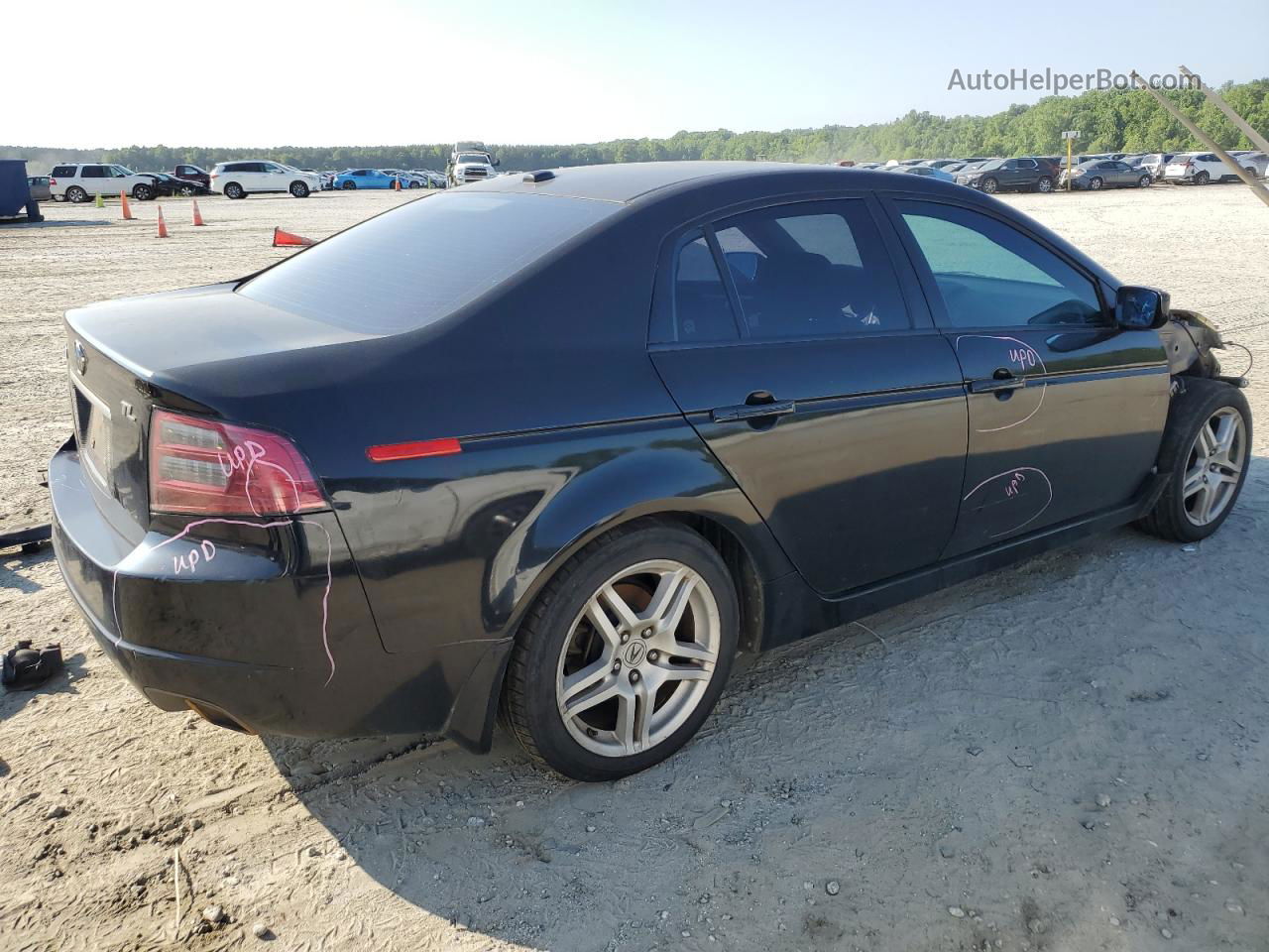 2008 Acura Tl  Black vin: 19UUA66288A053577