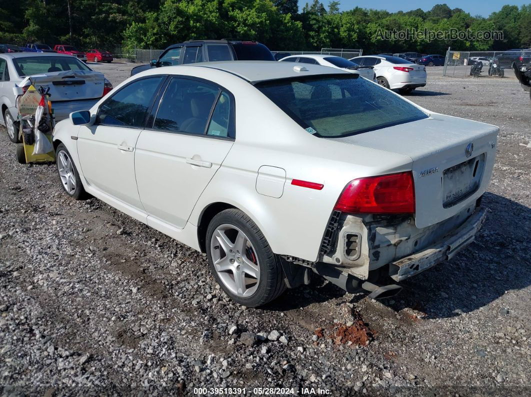 2005 Acura Tl   White vin: 19UUA66295A006246