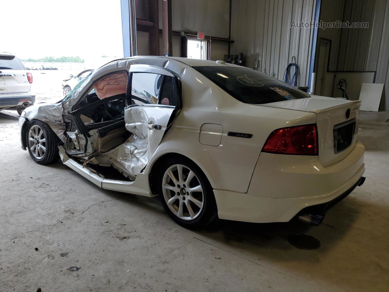 2005 Acura Tl  White vin: 19UUA66295A007221