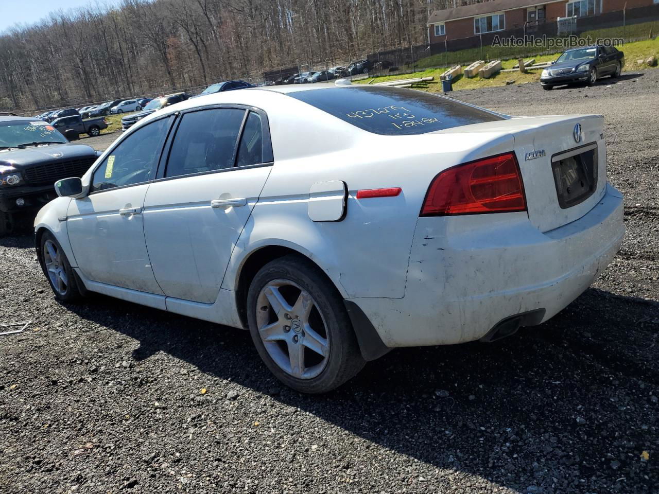 2005 Acura Tl  White vin: 19UUA66295A024794